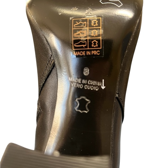 Jojo + Palenki NWOT Andcor black leather knee high bow detail heeled boots - Picture 10 of 11